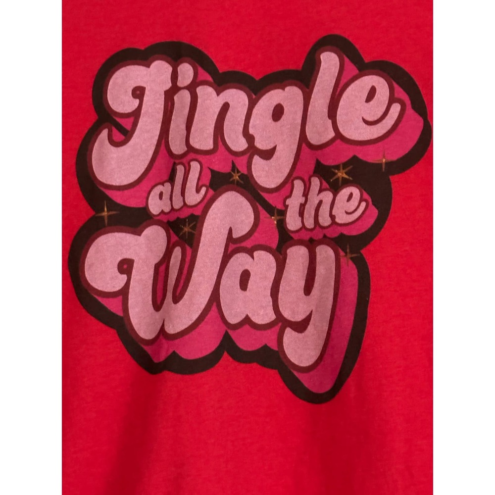 Jingle All‎ The Way Christmas Holiday Shirt Size Large